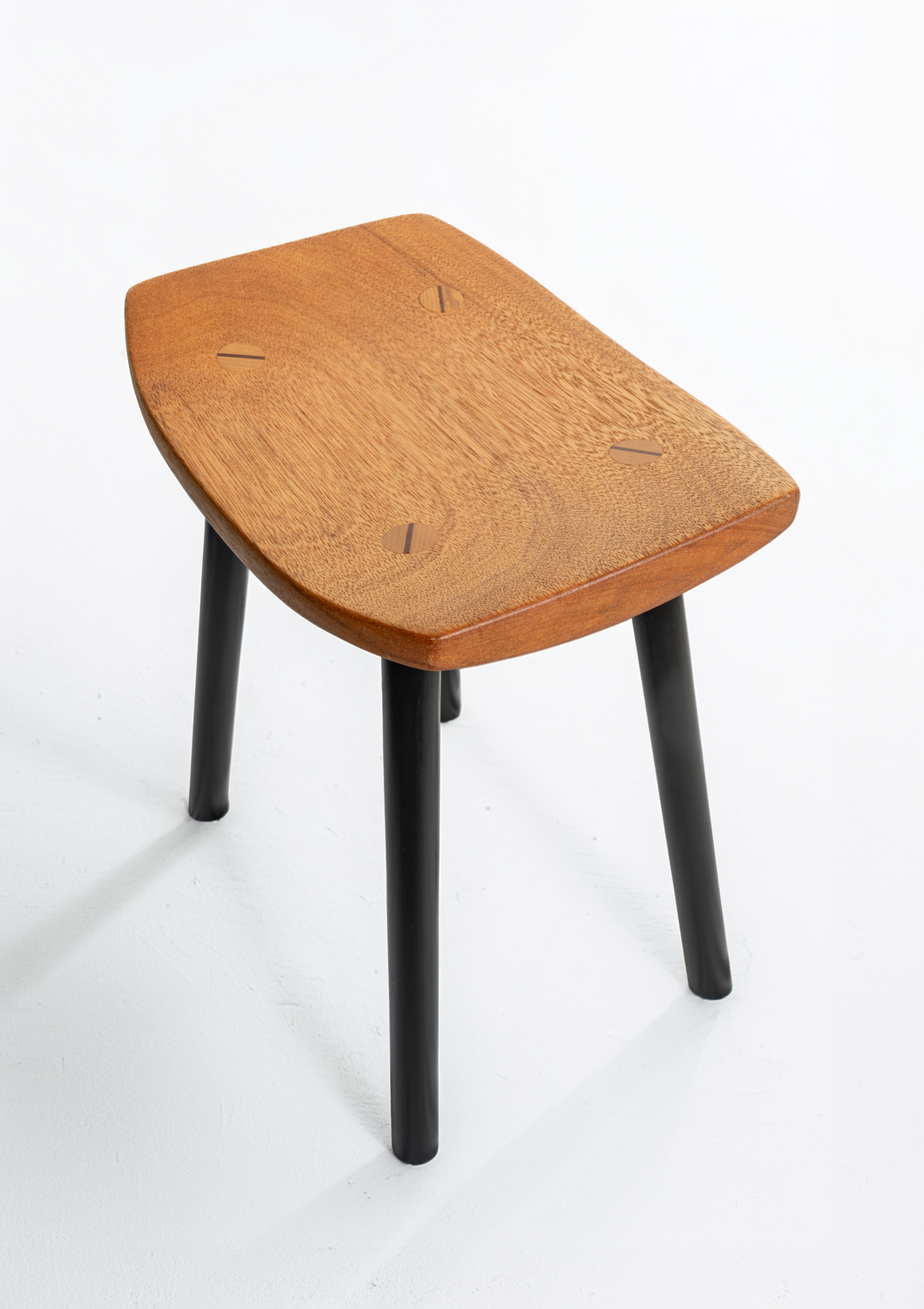 Boat Stool by Holly Kay Parsons — front view on white ground